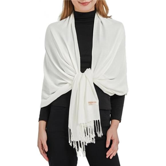 Accessories - Soft Silky Pashmina Shawl Wraps K-cream